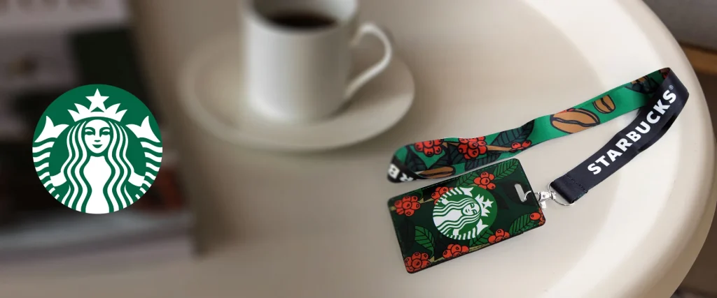 Lanyards sublimados con porta gafete para Starbucks