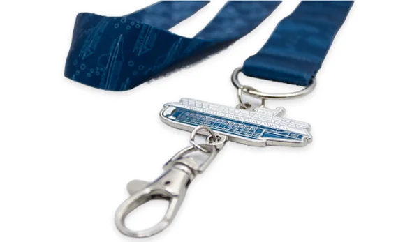 Lanyard sublimado con accesorio de metal esmaltado