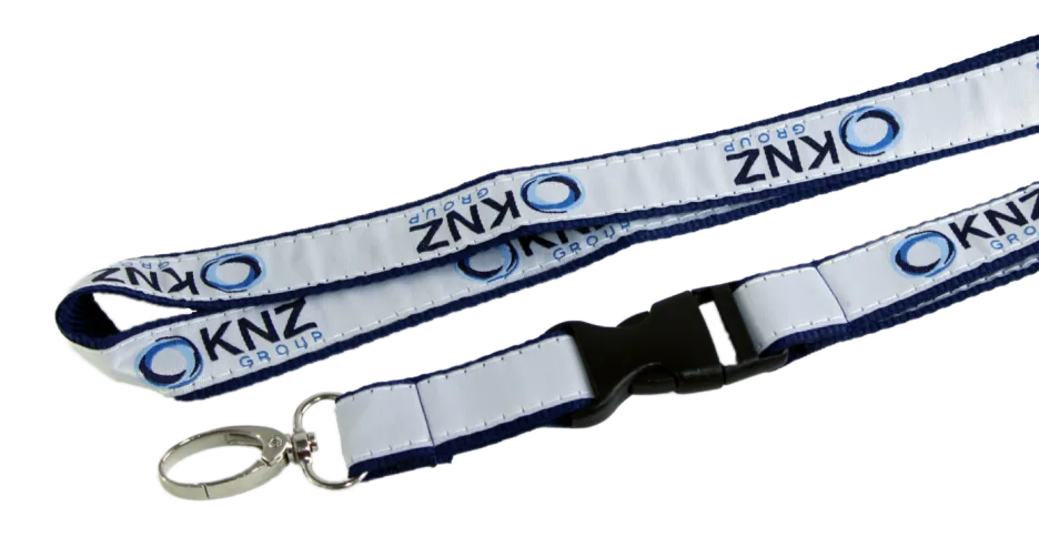 Lanyards bordados con logotipo tejido